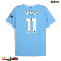 Camisa de Futebol Manchester City Jeremy Doku #11 Equipamento Principal 2025-26 Manga Curta
